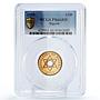 Nigeria 1/2 penny Regular Coinage Queen Elizabeth PR66 PCGS bronze coin 1959
