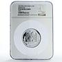 Yemen 15 rials Jerusalem Church Mosque Architecture PF69 NGC silver coin 1975