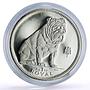 Gibraltar 1 royal Home Pets Animals Bulldog Dog KM-365a proof silver coin 1996