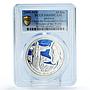 Andorra 10 diners World Wonders Brazil Christ Redeemer PR69 PCGS Ag coin 2009