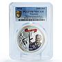 Tanzania 1000 shillings Kalashnikov Series Mikhail PR70 PCGS silver coin 2018