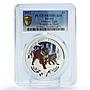Tuvalu 1 dollar Conservation Wildlife Siberian Tiger PR70 PCGS silver coin 2012