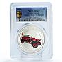Cook Islands 1 dollar Fire Engines Cars Garford 15 MS69 PCGS silver coin 2006