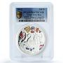 Congo 240 francs Lunar Calendar Dragon Year Longevity PR67 PCGS silver coin 2012