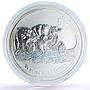 Australia 8 dollars Lunar Calendar II Year of the Mouse 5 oz silver coin 2008