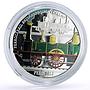 Peru 1 sol Ibero-American Railways Lima - Callao Train proof  silver coin 2019