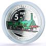 Spain 5 euro Ibero-American Railways Barcelona Mataro Train silver coin 2020