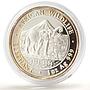 Somalia 1000 shillings African Wildlife Elephant Fauna silver coin 2006