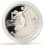 China 10 yuan Los Angeles Olympic Games Volleyball proof silver coin 1984