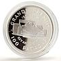 Macau 100 patacas Grand Prix 25th Anniversary Racing Car proof silver coin 1978