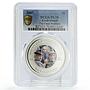 Cook Islands 2 dollars Sherlock Holmes Final Problem PL70 PCGS silver coin 2007