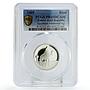 Yemen Arab Republic 1 rial Azzubairi Memorial Camel PR69 PCGS silver coin 1969