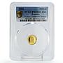 Romania 100 lei Treasures Poiana Cotofenesti Helmet PR69 PCGS gold coin 2002