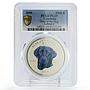 Cambodia 3000 riels Lunar Calendar Dog Year Labrador PL69 PCGS silver coin 2006