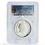 Jordan 1/2 dinar Al Harraneh Palace Architecture PR68 PCGS silver coin 1969