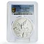 Mexico 1 onza Libertad Angel of Independence MS68 PCGS silver coin 2003
