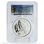 Pakistan 100 rupees Conservation Tragopan Pheasant Bird MS67 PCGS Ag coin 1976