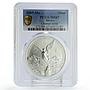 Mexico 1 onza Libertad Angel of Independence MS67 PCGS silver coin 2005