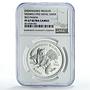 Nepal 500 rupees Conservation Wildlife Red Panda Fauna PF67 NGC silver coin 1992
