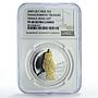 Niue 2 dollars Panagyurishte Treasure Female Head Gilt PF68 NGC silver coin 2009