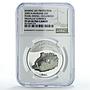 Mariana Islands 5 dollars Marine Life Pearl Diving PR69 NGC silver coin 2004