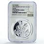 Isle of Man 1 crown Cat Crowns Manx 20th Anniversary PF69 NGC silver coin 2012