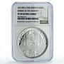 Jordan 3/4 dinar Bethlehem Jesus Nativity Shrine PF69 NGC silver coin 1969