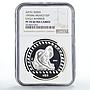 Mexico 5 pesos Precolombina Guerrero Aguila Eagle Warrior PF70 NGC Ag coin 1993