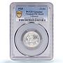 Lithuania 2 litu Republic Regular Coinage KM-77 UNC PCGS silver coin 1925