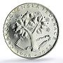 Czechoslovakia 500 korun National Federation 20th Anniversary silver coin 1988