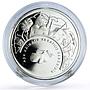 Turkey 30 lira Poet Mevlana Rumi Village Scene Literature silver coin 2007