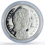 Liberia 10 dollars Chancellor Willy Brandt Politics proof silver coin 1992