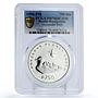 Bosnia Herzegovina 750 dinara Preserve Planet Goosander PR70 PCGS Ag coin 1996