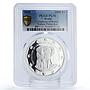 Benin 1000 francs Nature Protection Elephant Fauna PL70 PCGS silver coin 2015