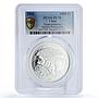 Chad 1000 francs Nature Protection Hippopotamus Fauna PL70 PCGS silver coin 2016