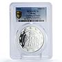 Benin 1000 francs Nature Protection Elephant Fauna PL70 PCGS silver coin 2016