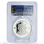 Guinea 10000 francs Currency 30th Anniversary PR70 PCGS silver coin 1990