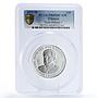 Ethiopia 10 dollars King Haile Selassie Politics PR69 PCGS silver coin 1972