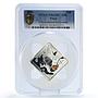 Palau 10 dollars Wildlife Corynorhinus Bat Fauna PR69 PCGS silver coin 2016