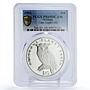 Eritrea 10 dollars Preserve Planet Earth Eagle Owl PR69 PCGS silver coin 1995