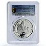 Gibraltar 1 crown Monkey Preserve Planet Earth Fauna PR69 PCGS silver coin 1995
