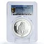 Niger 1000 francs Conservation Wildlife Lion Fauna PR69 PCGS silver coin 2015