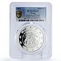 Benin 1000 francs Nature Protection Elephant Fauna PL69 PCGS silver coin 2017