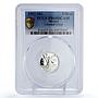 Mexico 1/10 onza Libertad Angel of Independence PR69 PCGS silver coin 1992