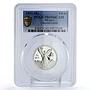 Mexico 1/4 onza Libertad Angel of Independence PR69 PCGS silver coin 1992