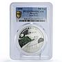 Mongolia 500 togrog New Wonders China Great Wall PR69 PCGS silver coin 2008