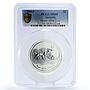 Australia 2 dollars Lunar Calendar II Mouse Year MS68 PCGS 2 oz silver coin 2008
