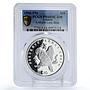 Liberia 10 dollars Preserve Planet Earth Love Birds PR68 PCGS silver coin 1996