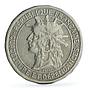 France Guadeloupe 50 centimes Colonial Coinage Arawak Man KM-40 CuNi coin 1903