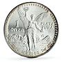 Mexico 1 onza Libertad Angel of Independence silver coin 1990